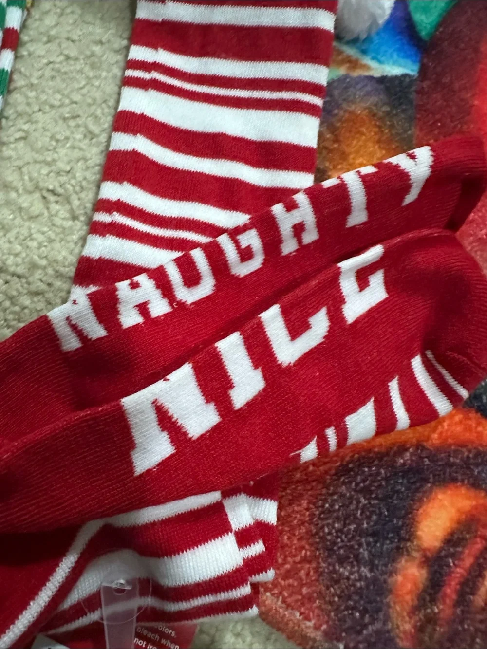 Bundle Wondershop womens/teens Festive Knee-High Socks - Red, Green, White